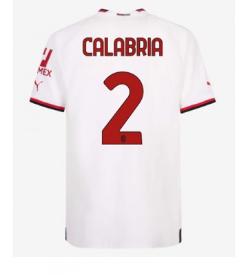 AC Milan Davide Calabria #2 Bortedrakt 2022-23 Kortermet